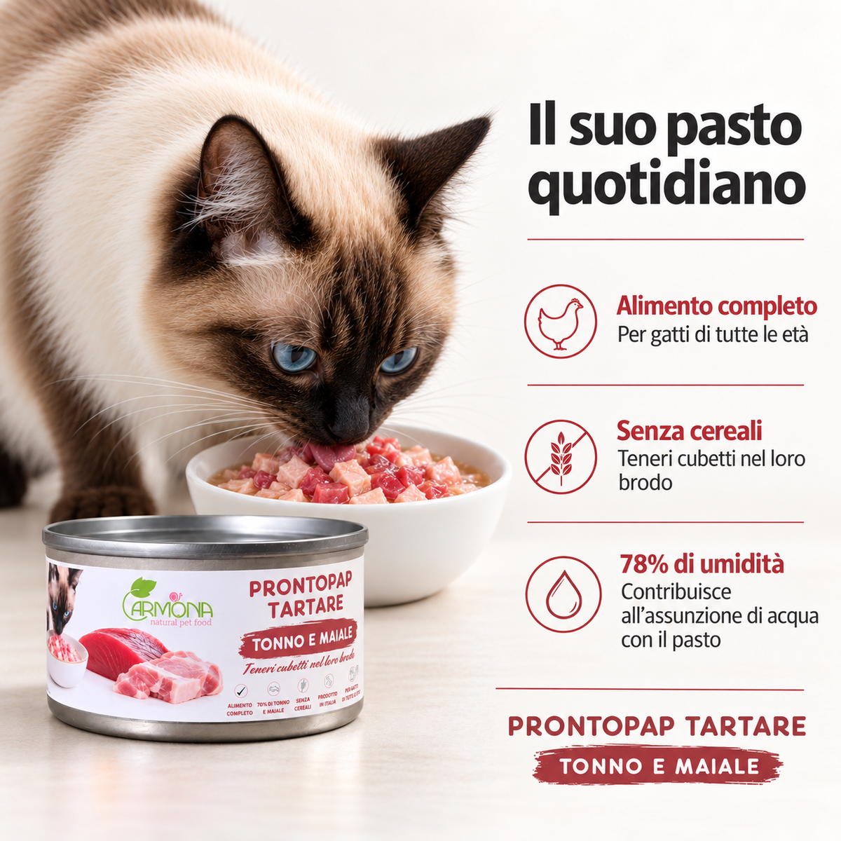 ProntoPap - Tartare Tonno e Maiale 85 g