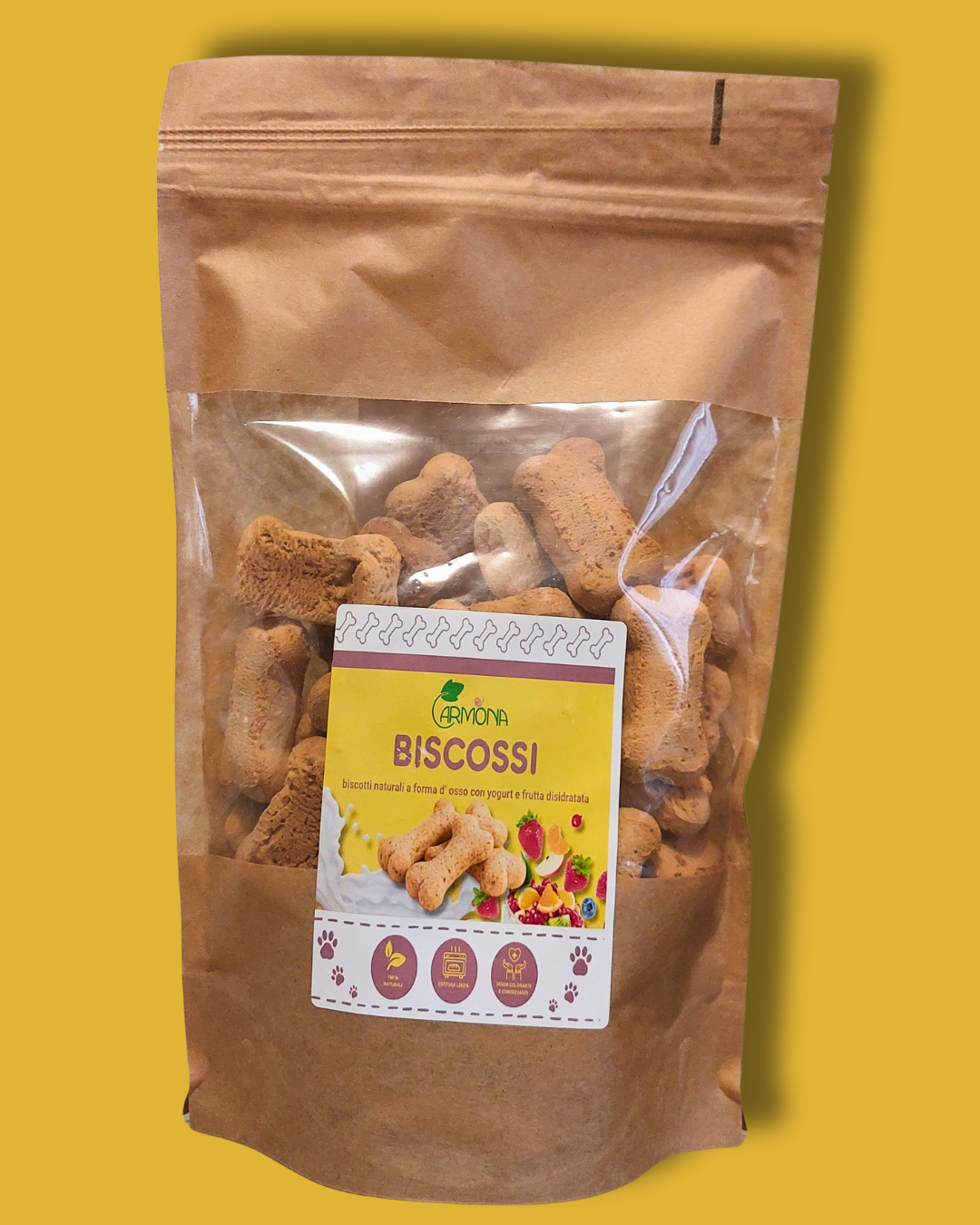 BISCOSSI CON YOGURT E FRUTTA - 400 g