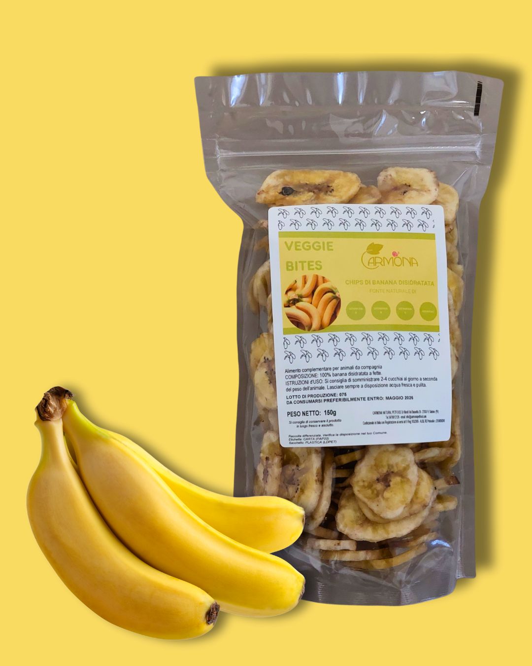 CHIPS DI BANANA DISIDRATATA