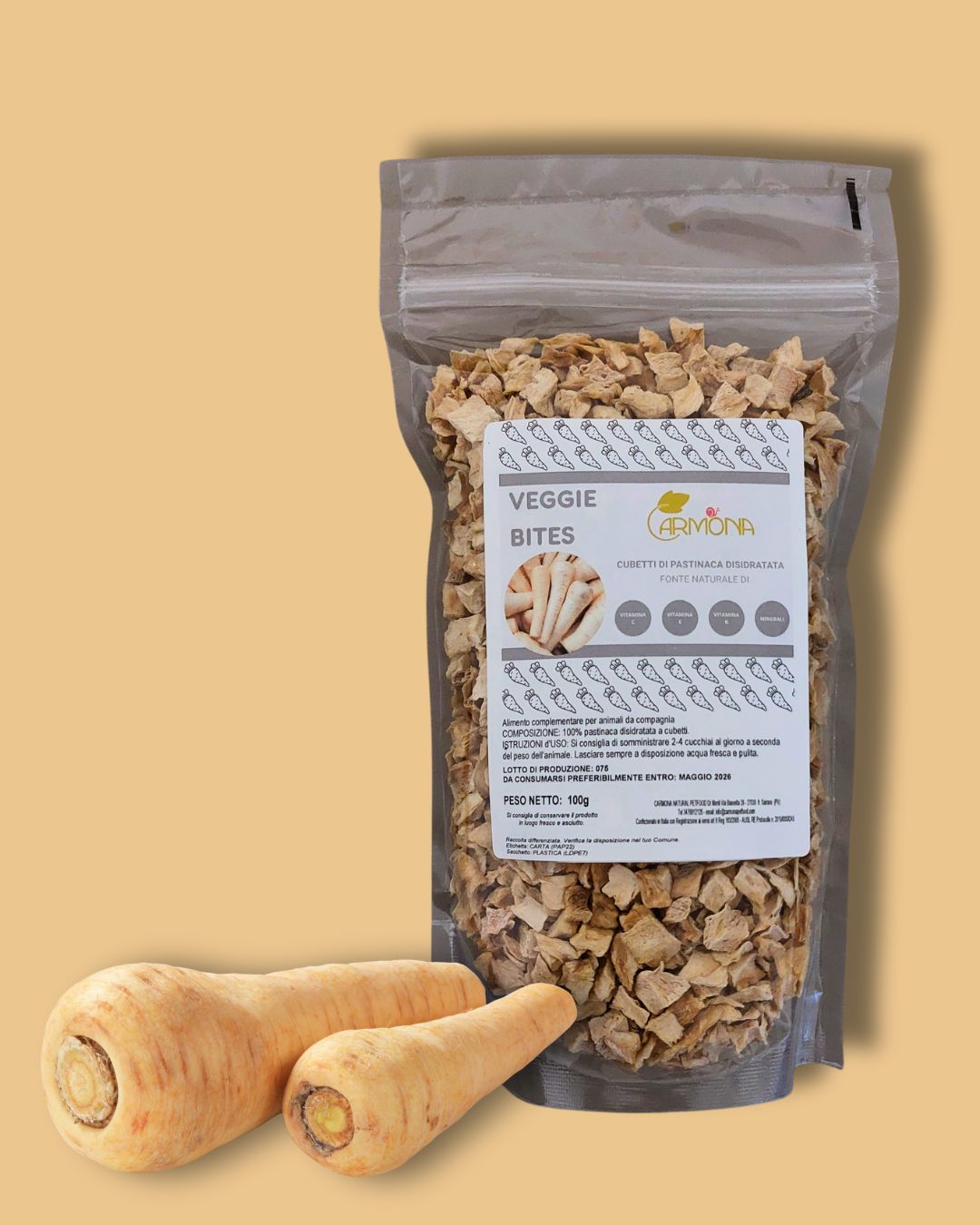 CUBETTI DI PASTINACA DISIDRATATA