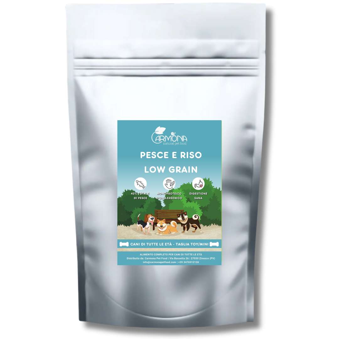 CANI TAGLIA MINI - MONOPROTEINA PESCE E RISO
