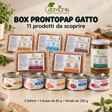 Box degustazione ProntoPap gatto – 11 prodotti con mousse, straccetti, tartare e brodo
