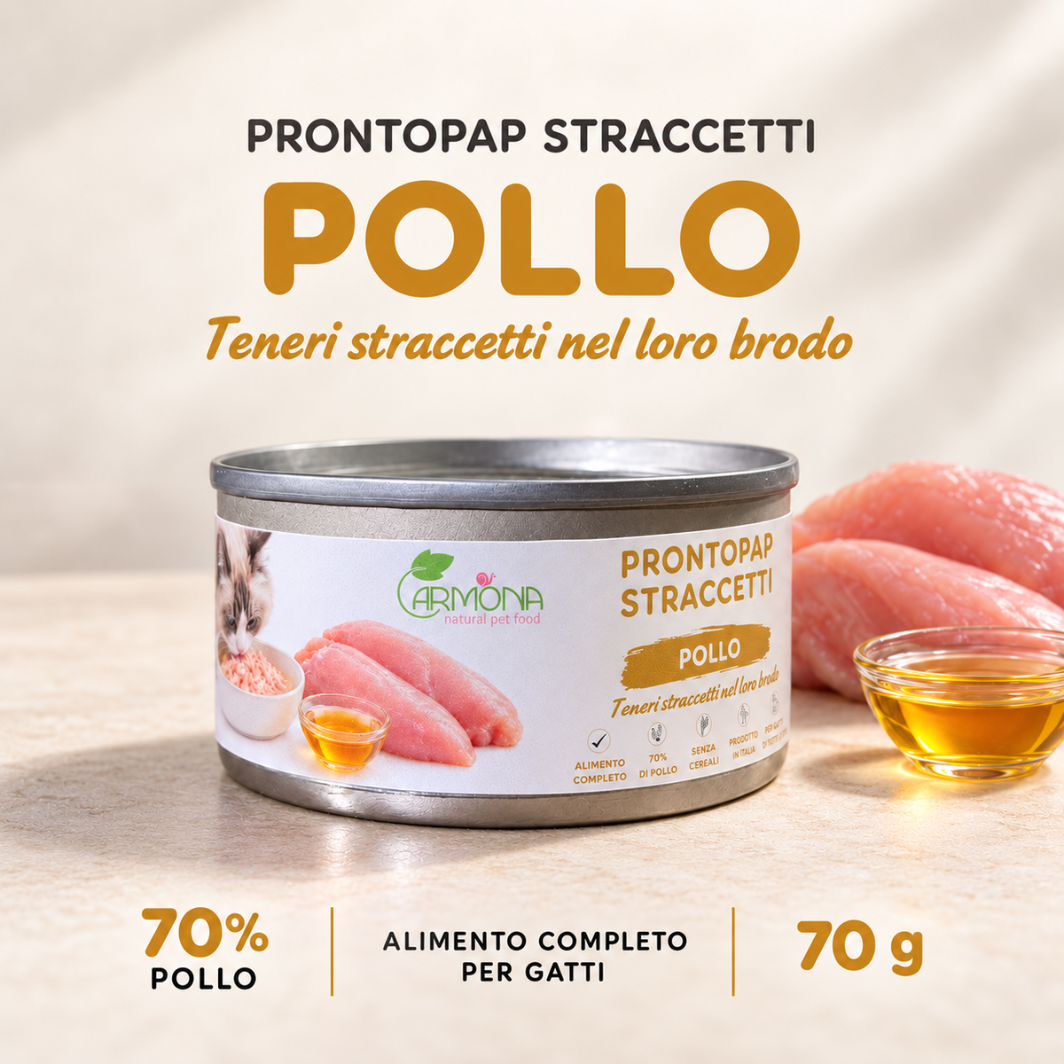 ProntoPap - Straccetti di Pollo 70 g