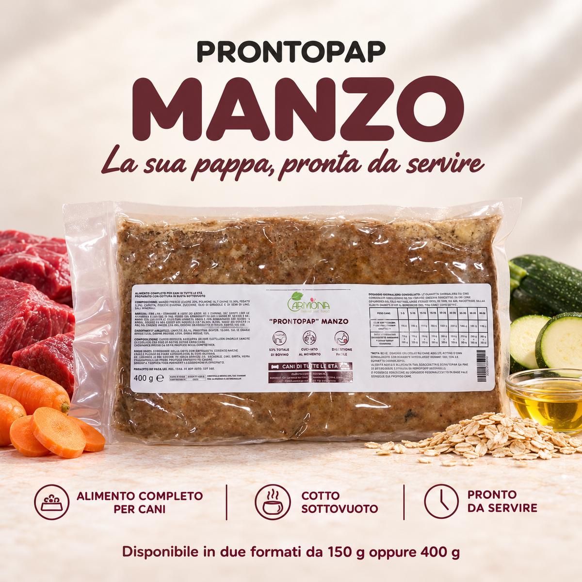 ProntoPap Manzo per cani — Carmona