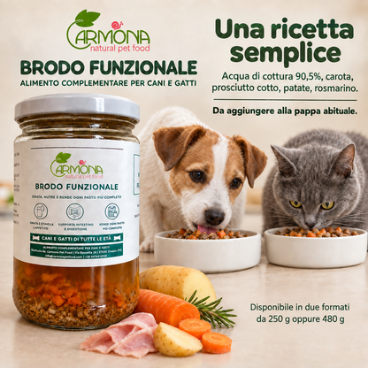 Brodo Funzionale per Cani e Gatti – 250 g oppure 480 g — Carmona