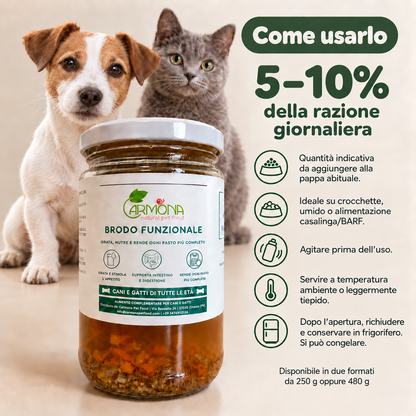 Brodo Funzionale per Cani e Gatti – 250 g oppure 480 g — Carmona