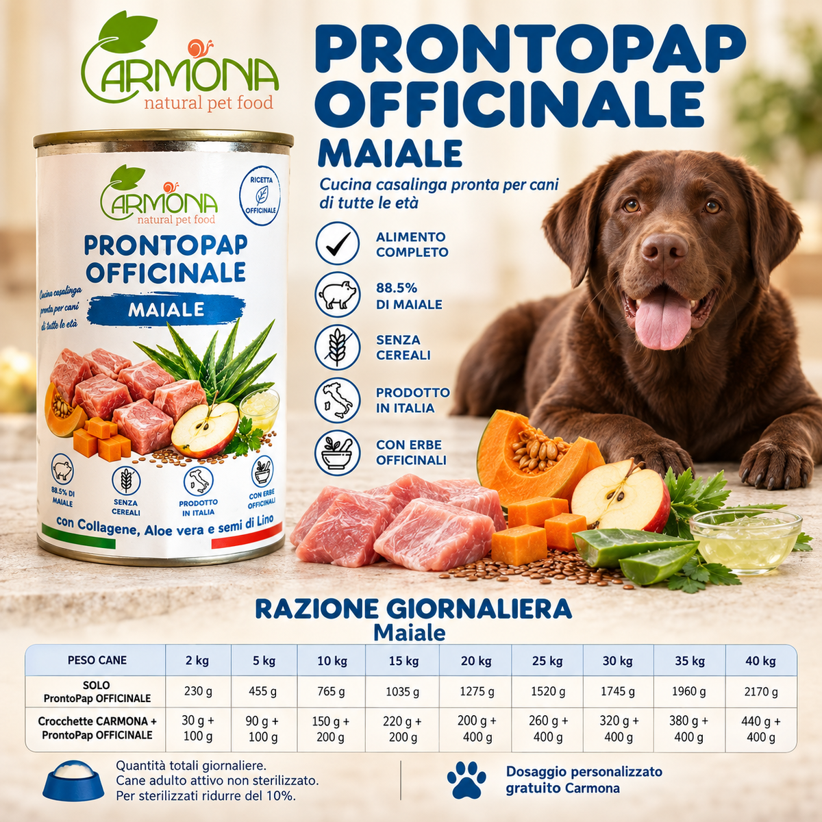 ProntoPap Officinale Maiale per cani - 400 g — Carmona