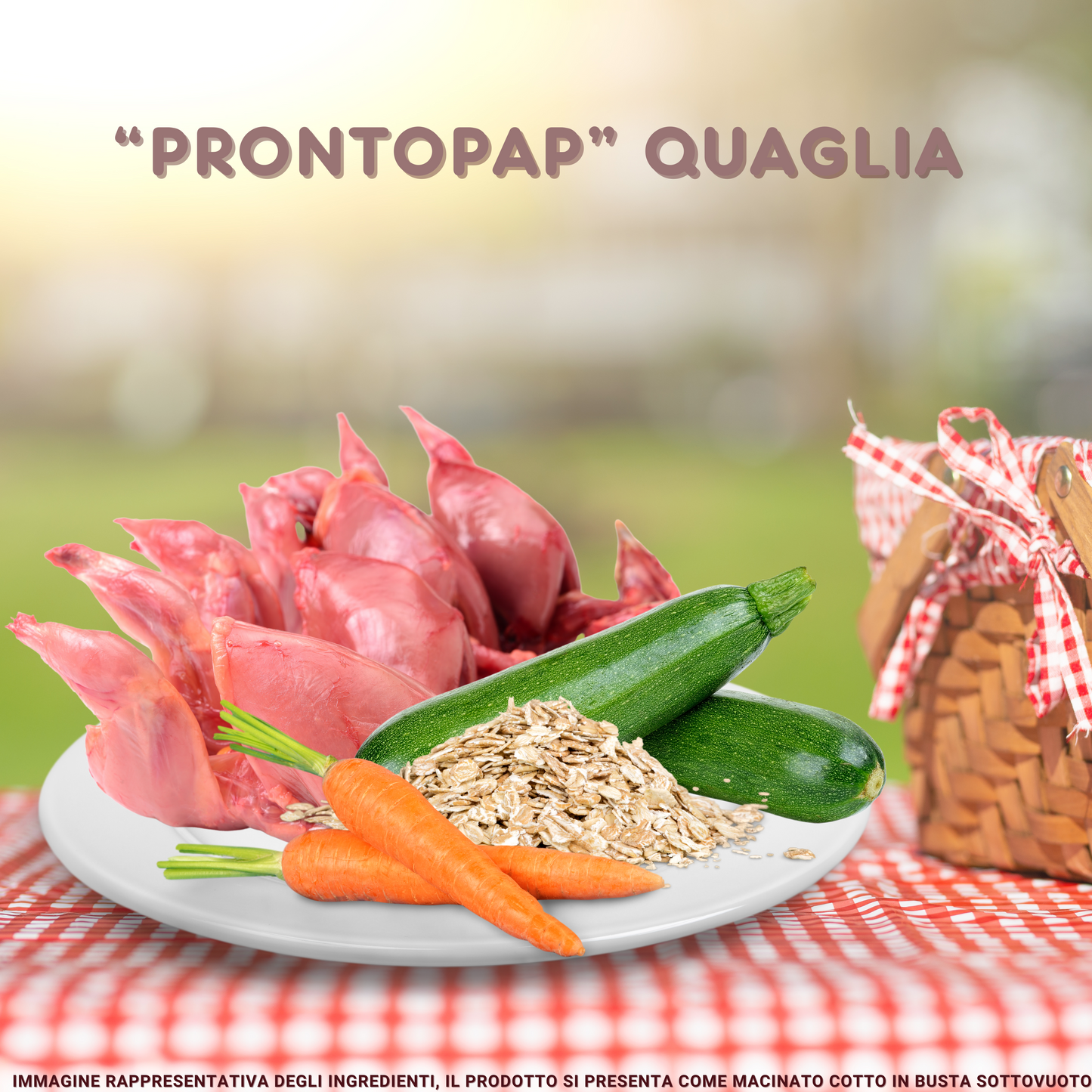 PRONTOPAP: BOX DA 5 BUSTE x 400 g MONO-GUSTO QUAGLIA