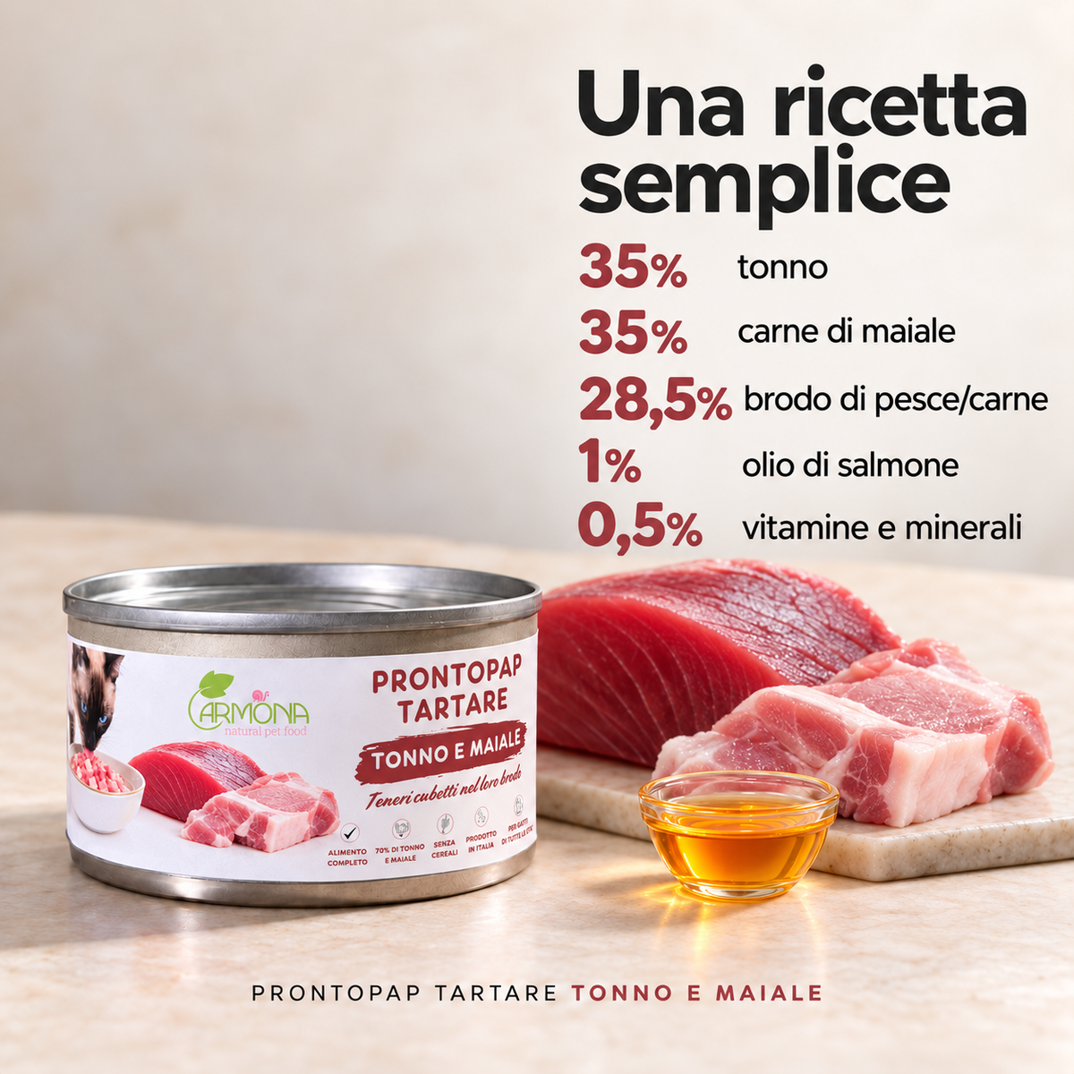 ProntoPap - Tartare Tonno e Maiale 85 g
