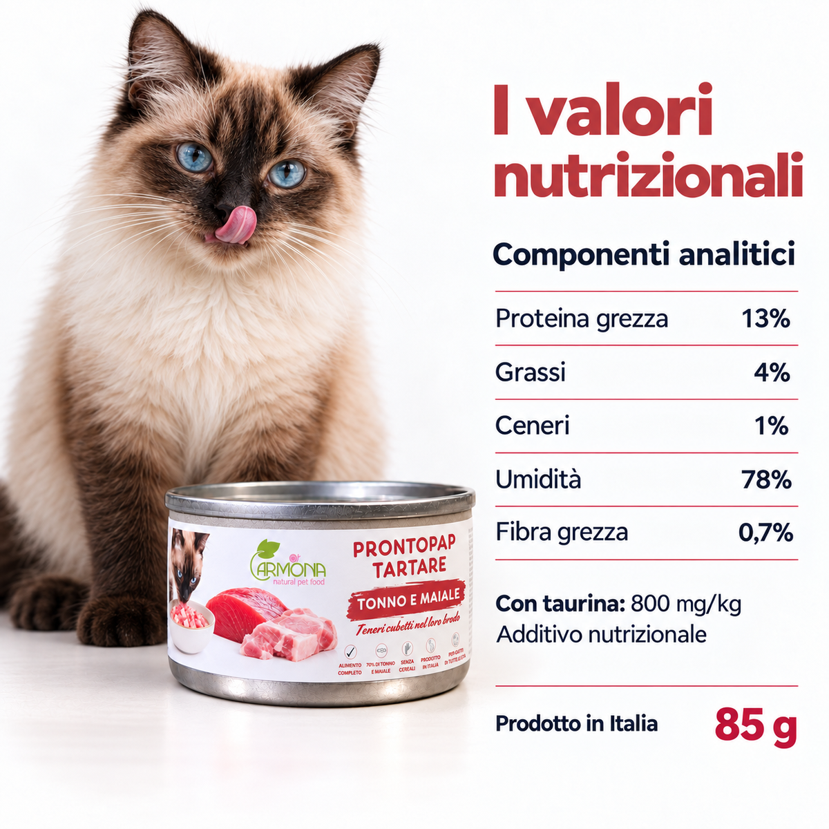 ProntoPap - Tartare Tonno e Maiale 85 g