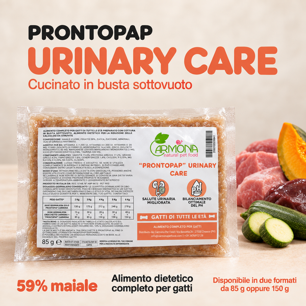ProntoPap Urinary Care per Gatti – Alimento Dietetico al Maiale, 85 g oppure 150 g