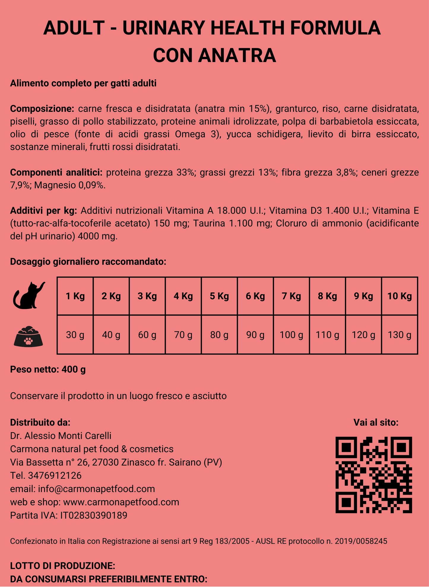 URINARY HEALTH FORMULA