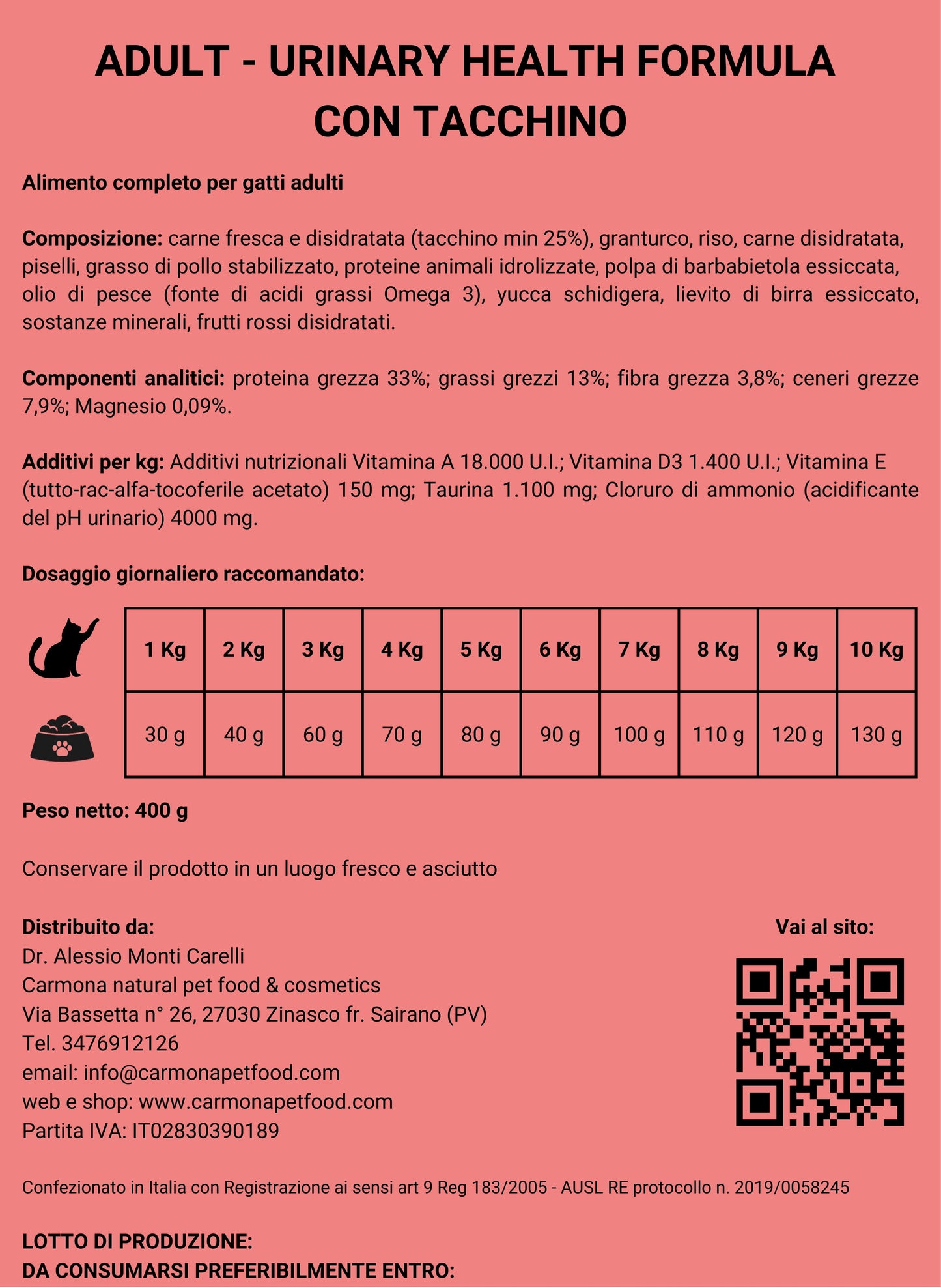 URINARY HEALTH FORMULA