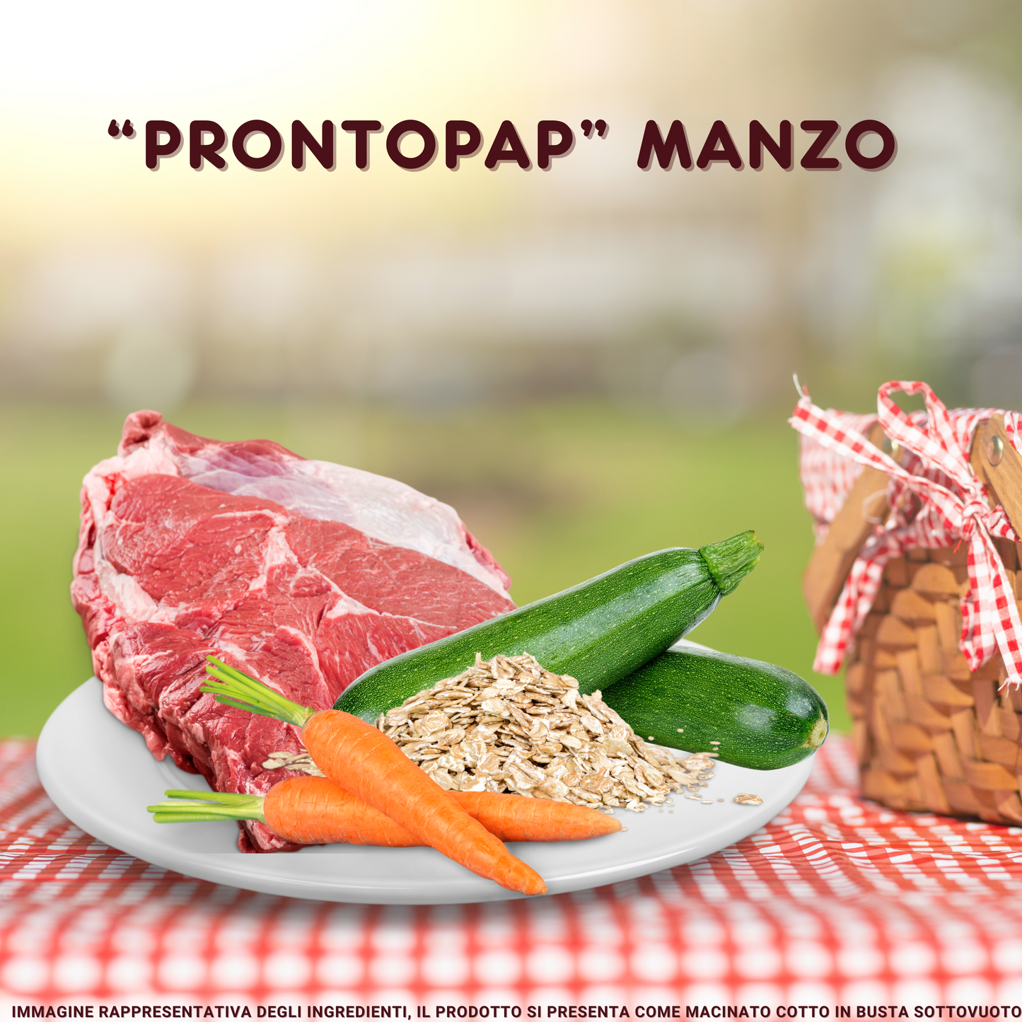 PRONTOPAP: BOX DA 5 BUSTE x 400 g MONO-GUSTO MANZO