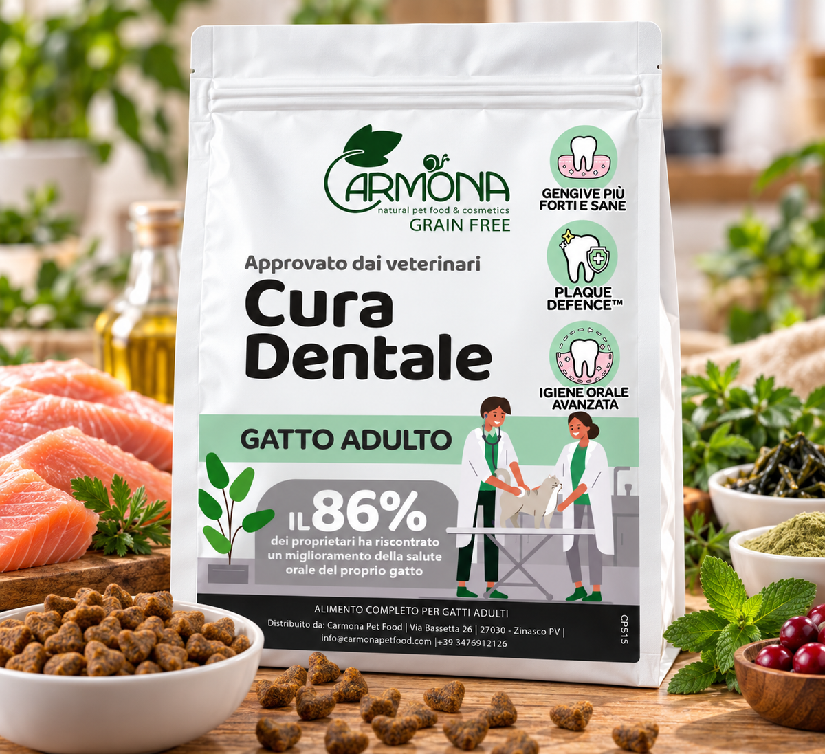 VET DIET - IGIENE DENTALE 100% IDROLIZZATO grain free al Salmone