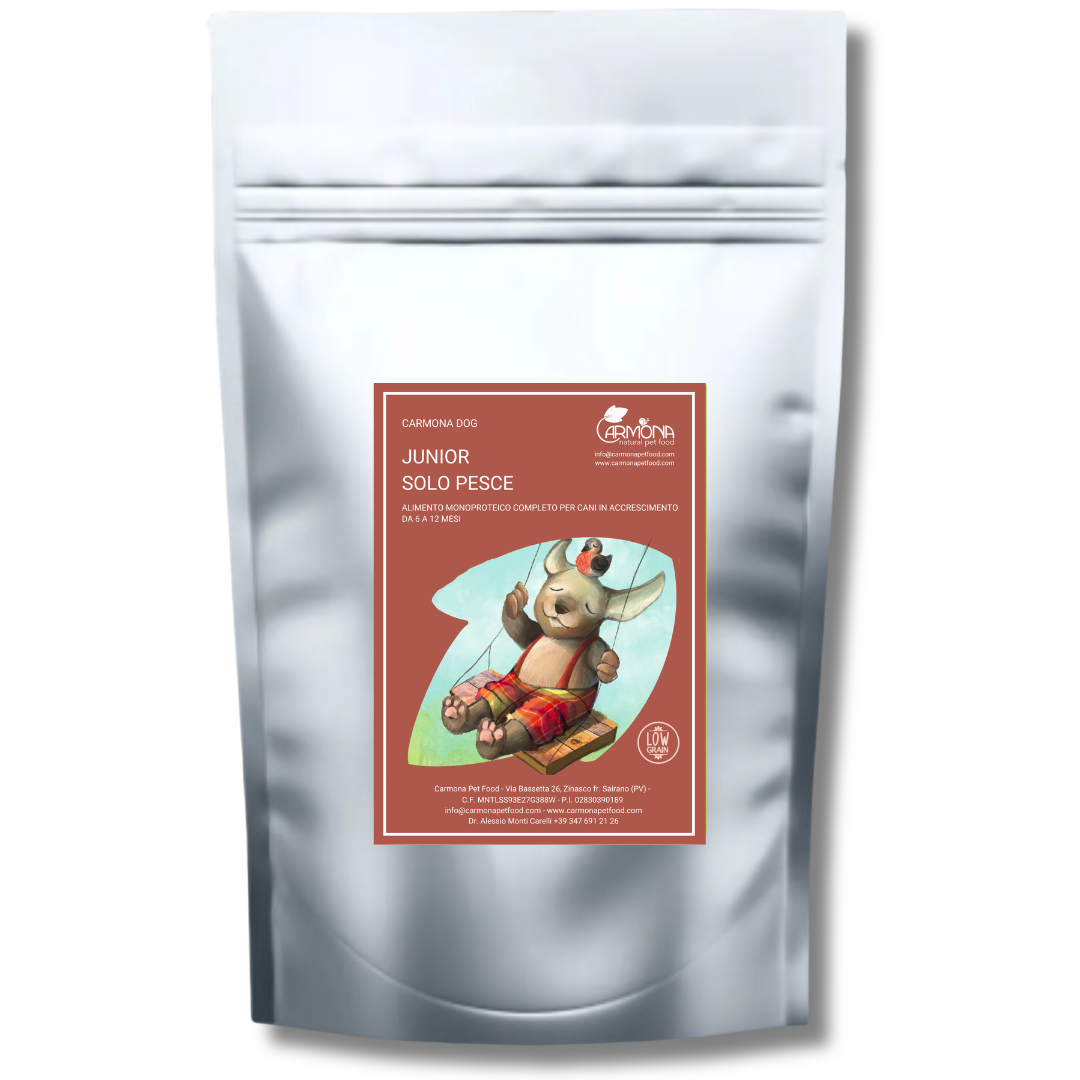 JUNIOR 6 - 12 MESI - Monoproteina Low Grain Pesce