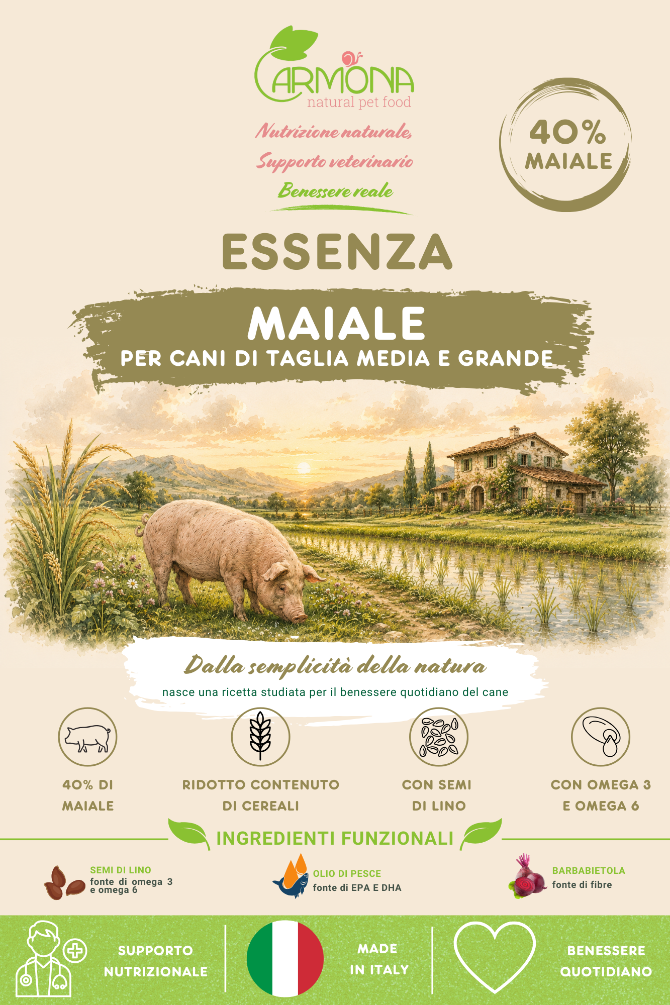 ESSENZA al Maiale - cani di taglia media/grande