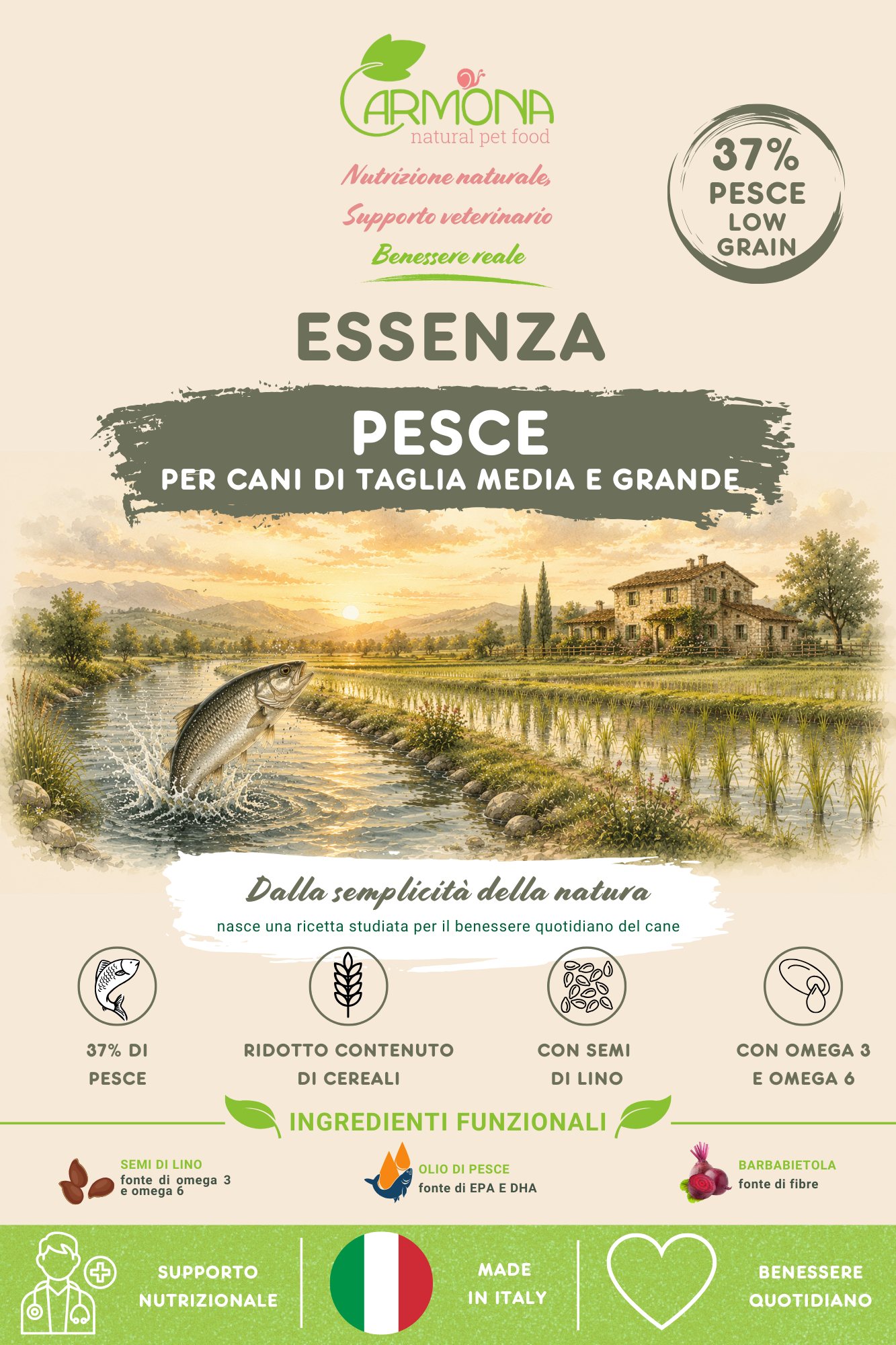 ESSENZA al Pesce - cani di taglia media/grande