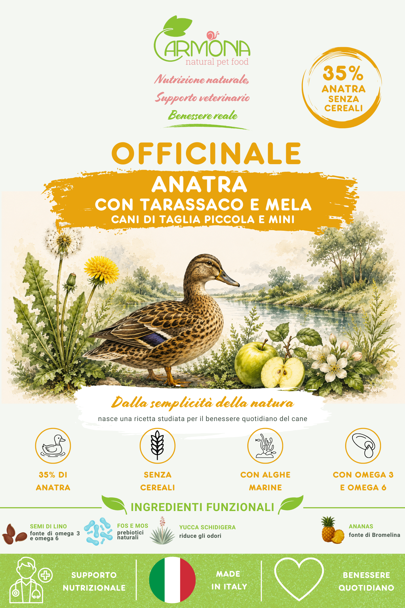 OFFICINALE all'Anatra - cani di taglia piccola/mini
