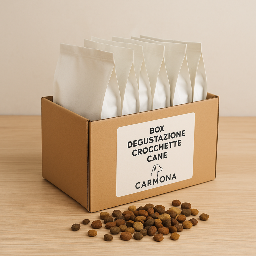 Box degustazione crocchette per cane (4.4 Kg) + Ciotola anti - ingozzamento