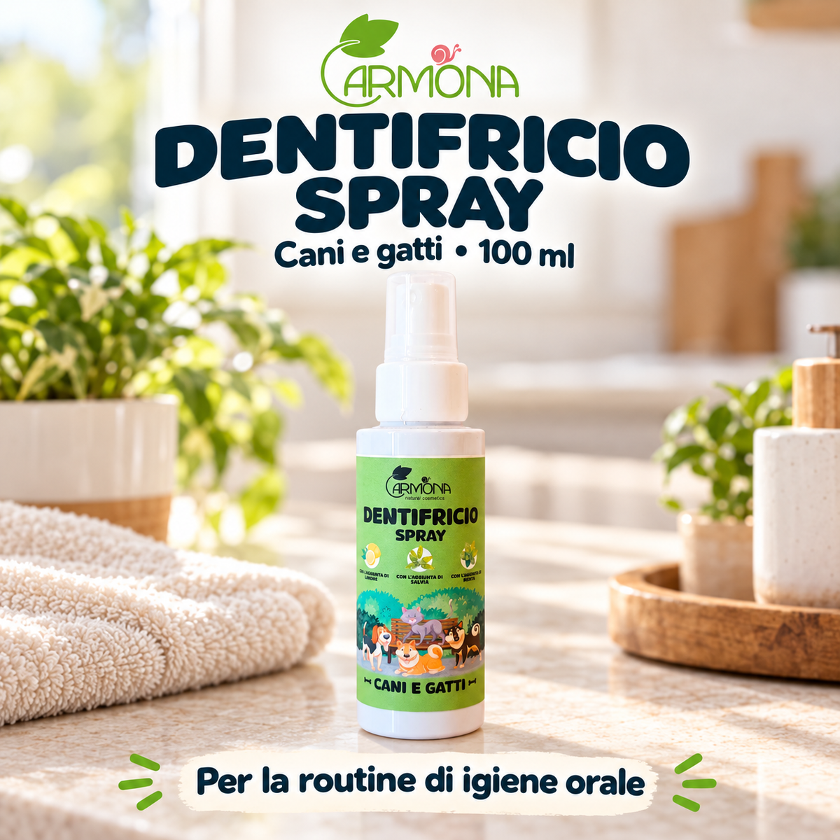 Carmona DENTIFRICIO SPRAY SENZA SPAZZOLAMENTO - 100 ml — copertina