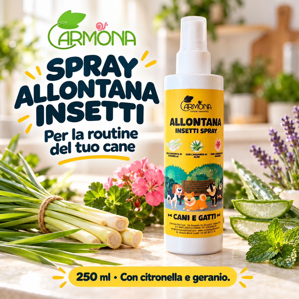 Carmona Spray Allontana Insetti 250 ml — copertina