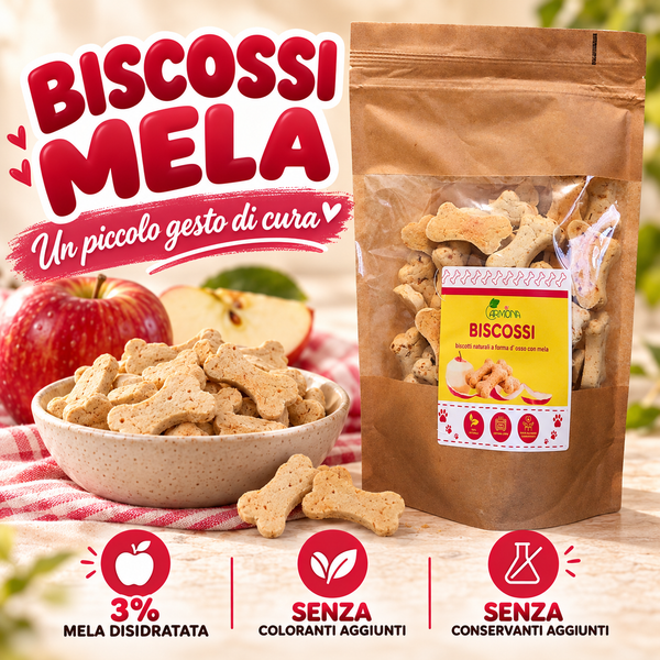 BISCOSSI CON MELA INTERA - 400 g