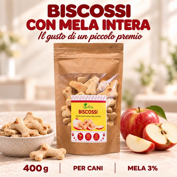 Biscossi con mela intera - 400 g