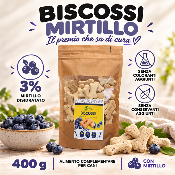 BISCOSSI CON MIRTILLO INTERO - 400 g