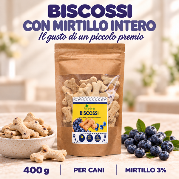 Biscossi con mirtillo intero - 400 g