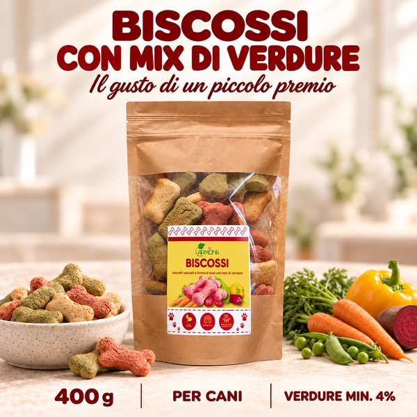 Biscossi con mix di verdure - 400 g