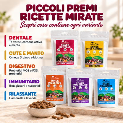 Box degustazione snack funzionali Carmona 5 × 70 g — ricette