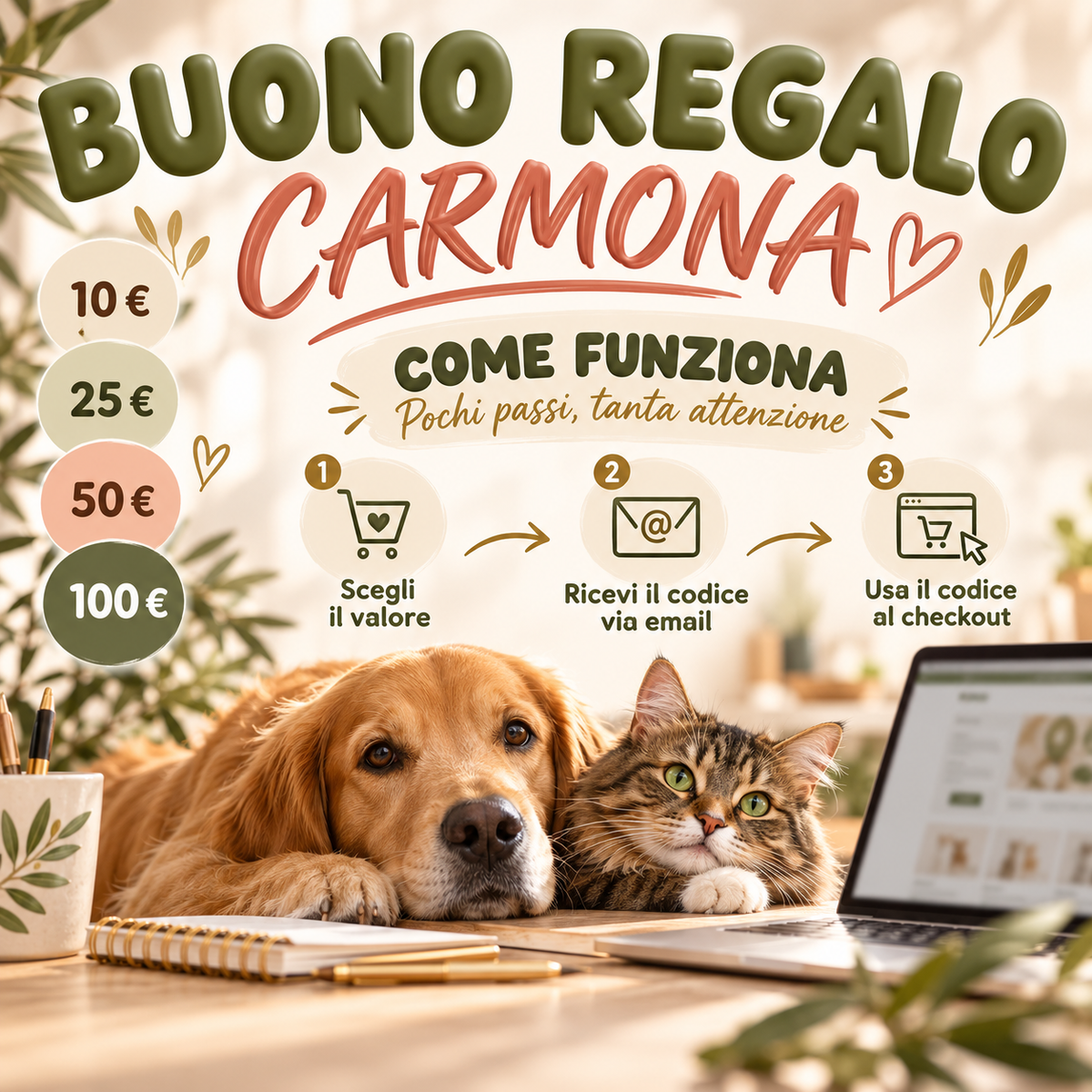 Buono regalo Carmona — usage
