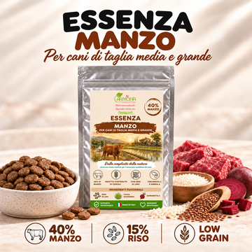 Crocchette Essenza al manzo per cani