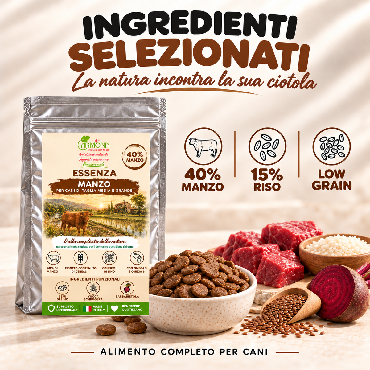 ESSENZA al Manzo Carmona — ingredienti e ricetta