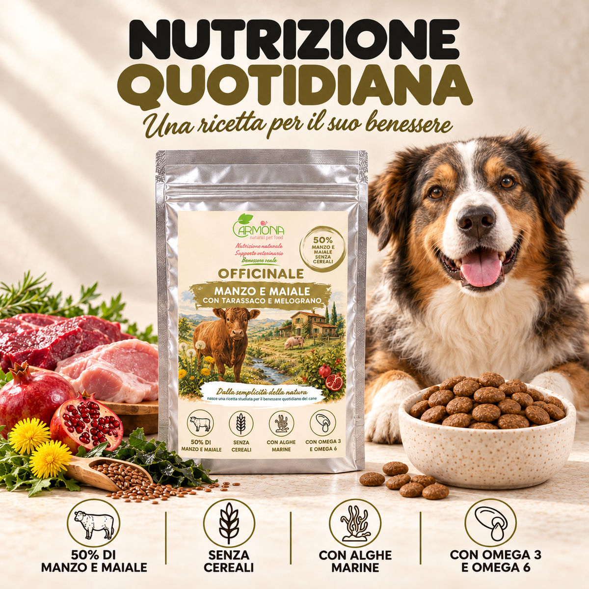 OFFICINALE con Manzo e Maiale Carmona — nutrizione quotidiana
