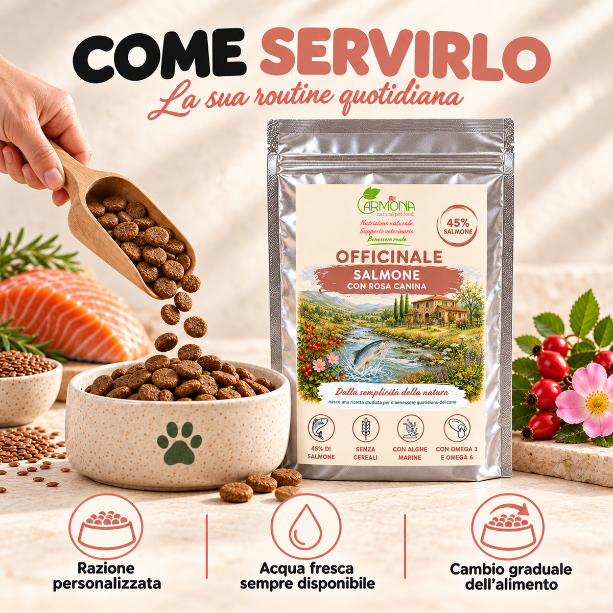 OFFICINALE al Salmone Carmona — modo d’uso
