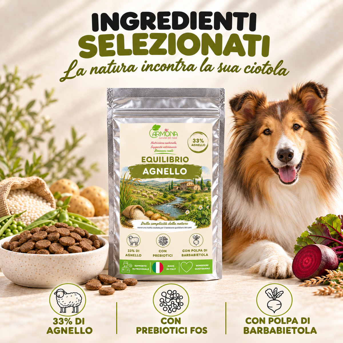 EQUILIBRIO all'Agnello Carmona — ingredienti e ricetta
