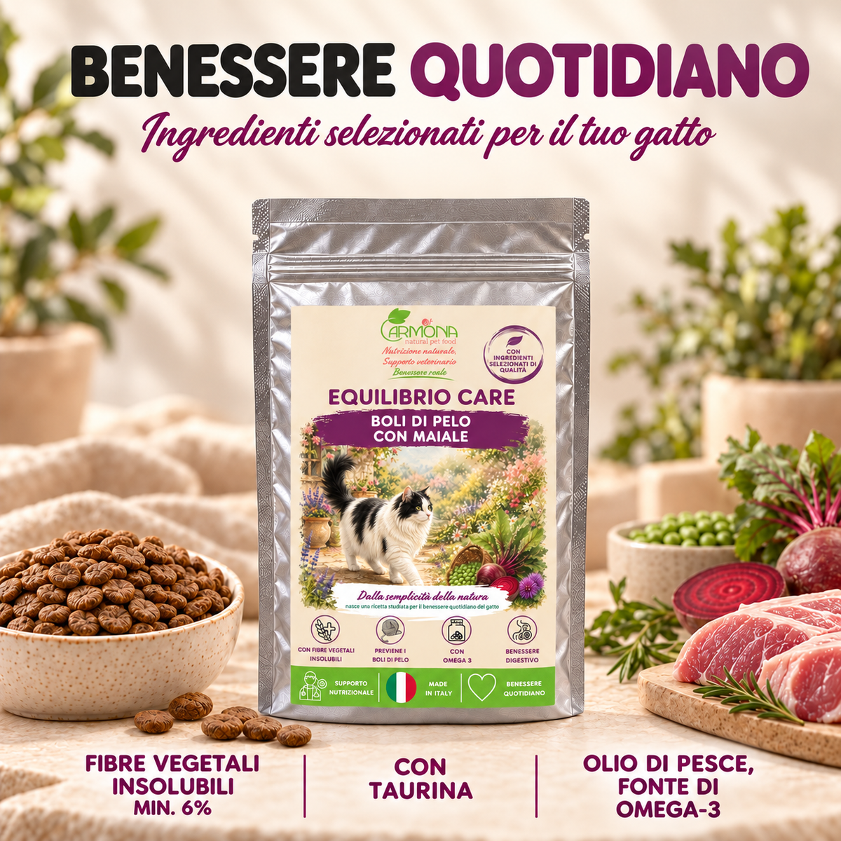 Carmona cat-hairball – benefici