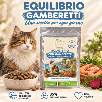 Equilibrio Gamberetti gatto sterilizzato - Ricetta