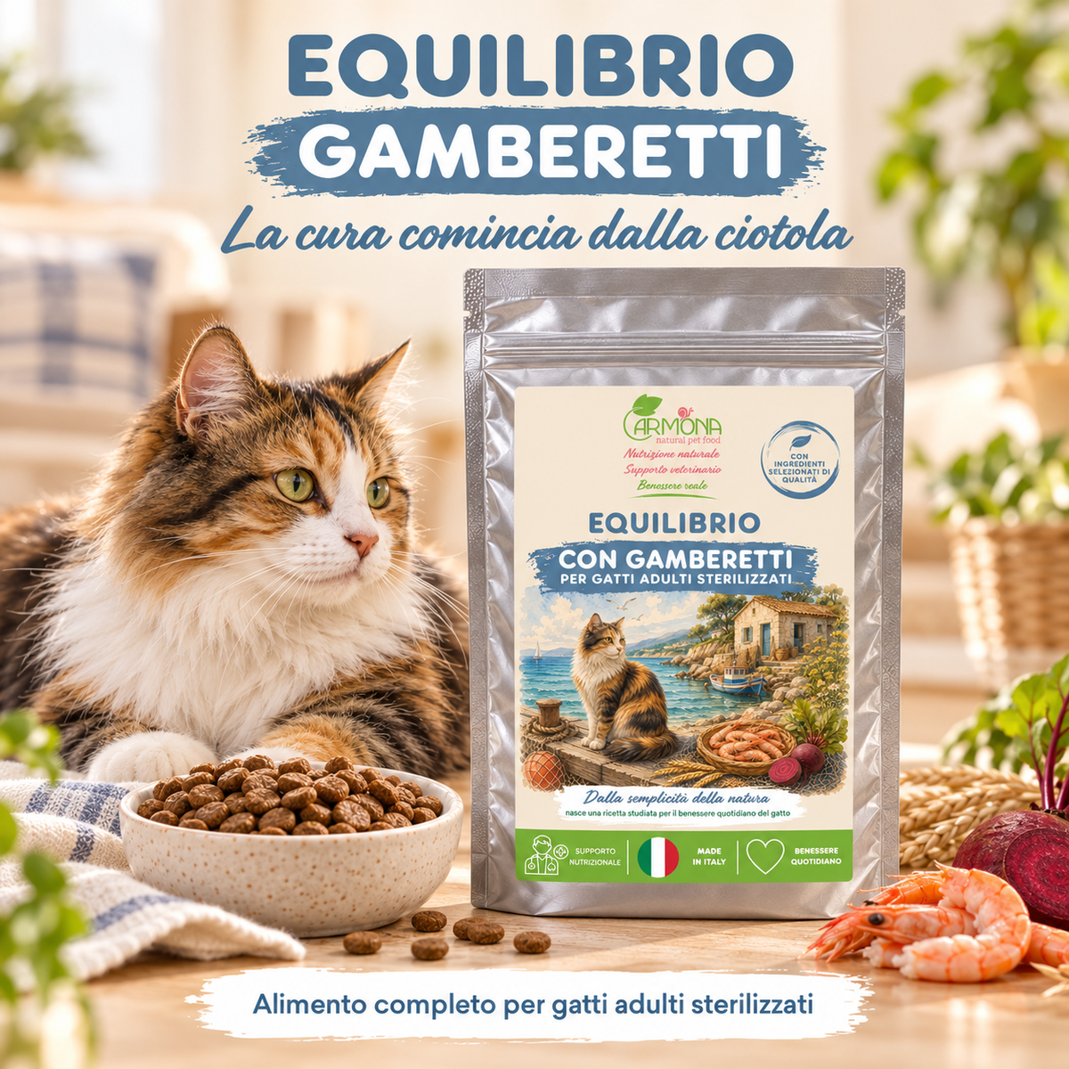 Equilibrio Gamberetti gatto sterilizzato - Cura quotidiana