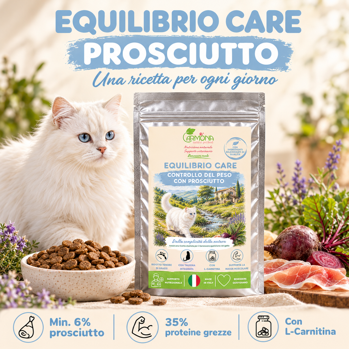 Equilibrio Care Prosciutto gatto - Ricetta