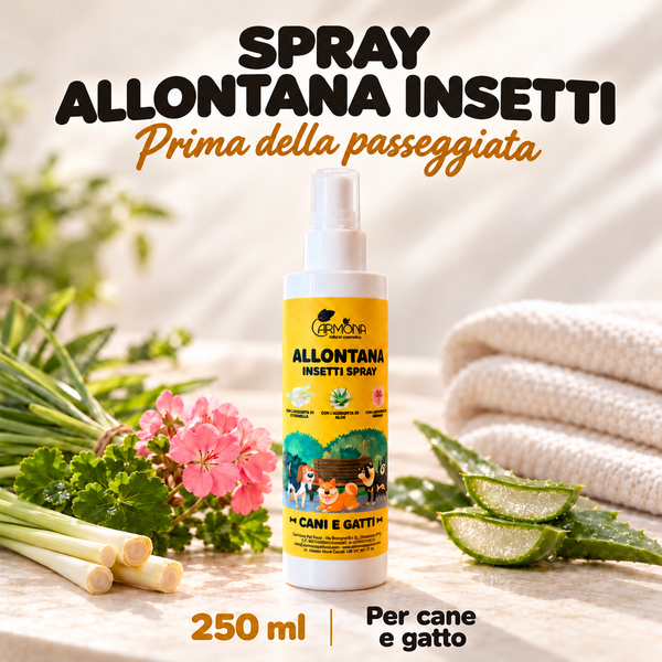 Spray allontana insetti per cane e gatto - 250 ml