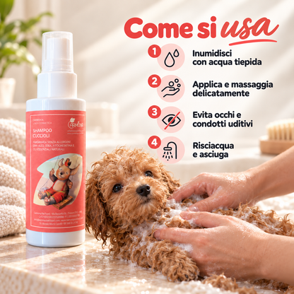 Carmona shampoo per cuccioli – modo d’uso