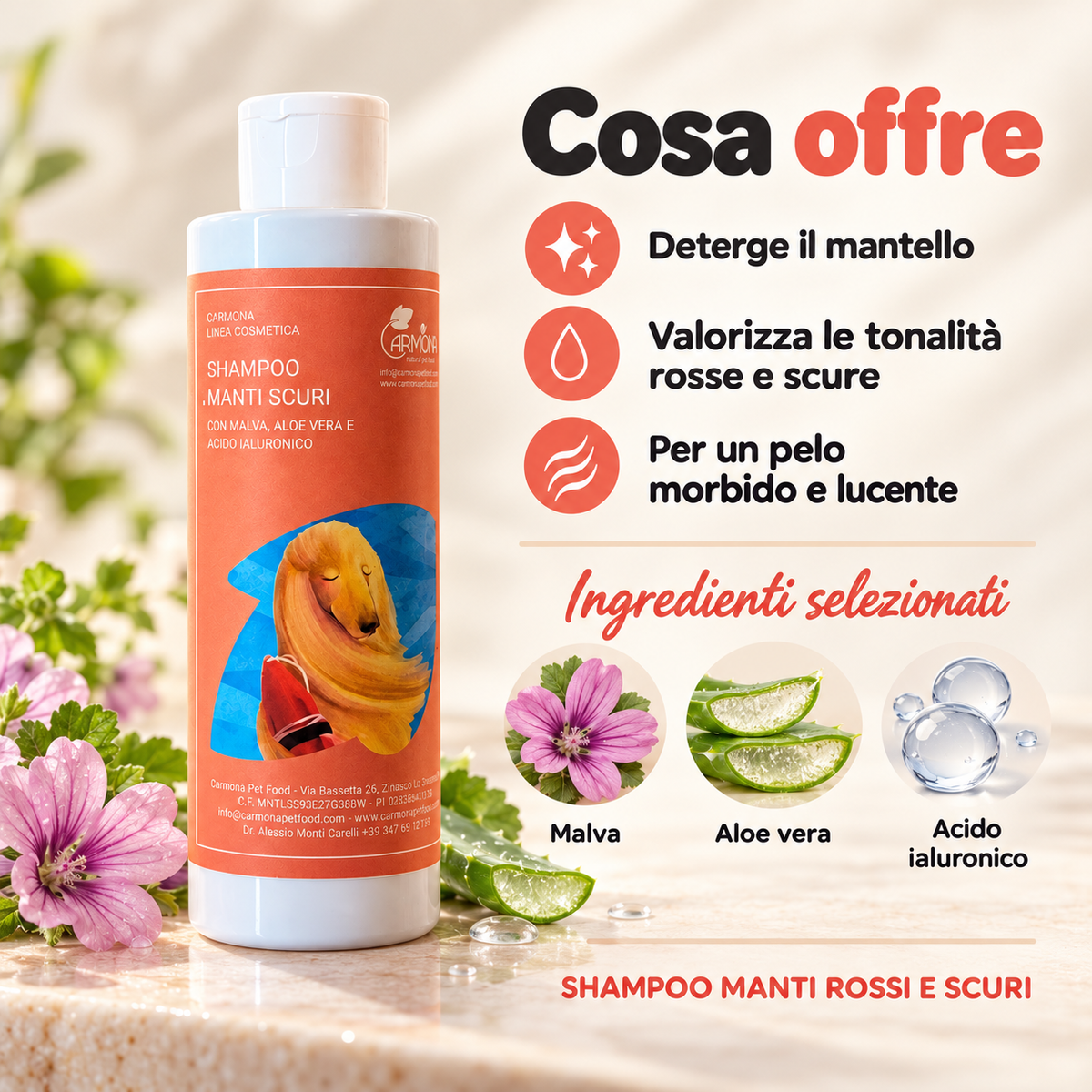 Carmona shampoo manti rossi e scuri – caratteristiche