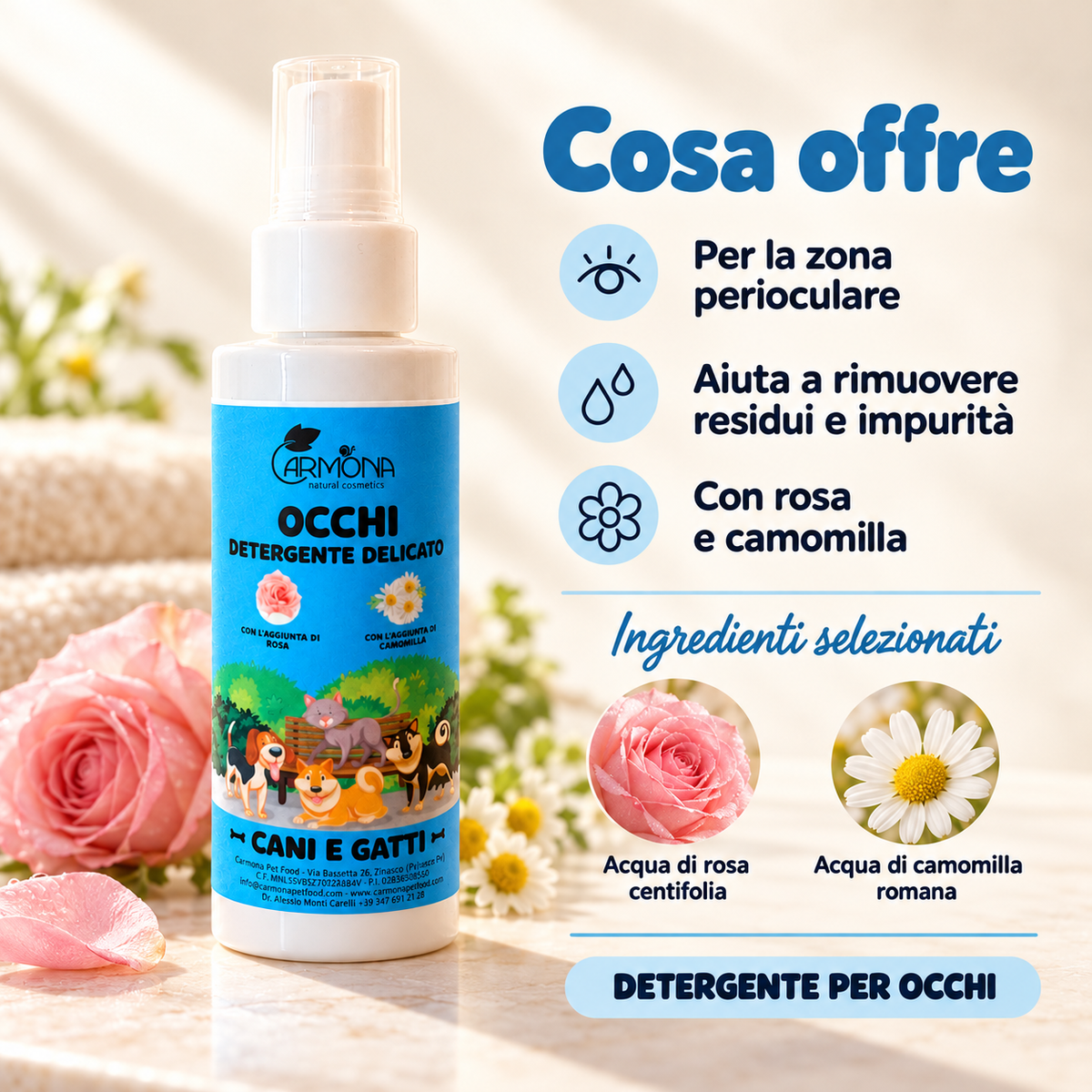 Carmona detergente contorno occhi – caratteristiche