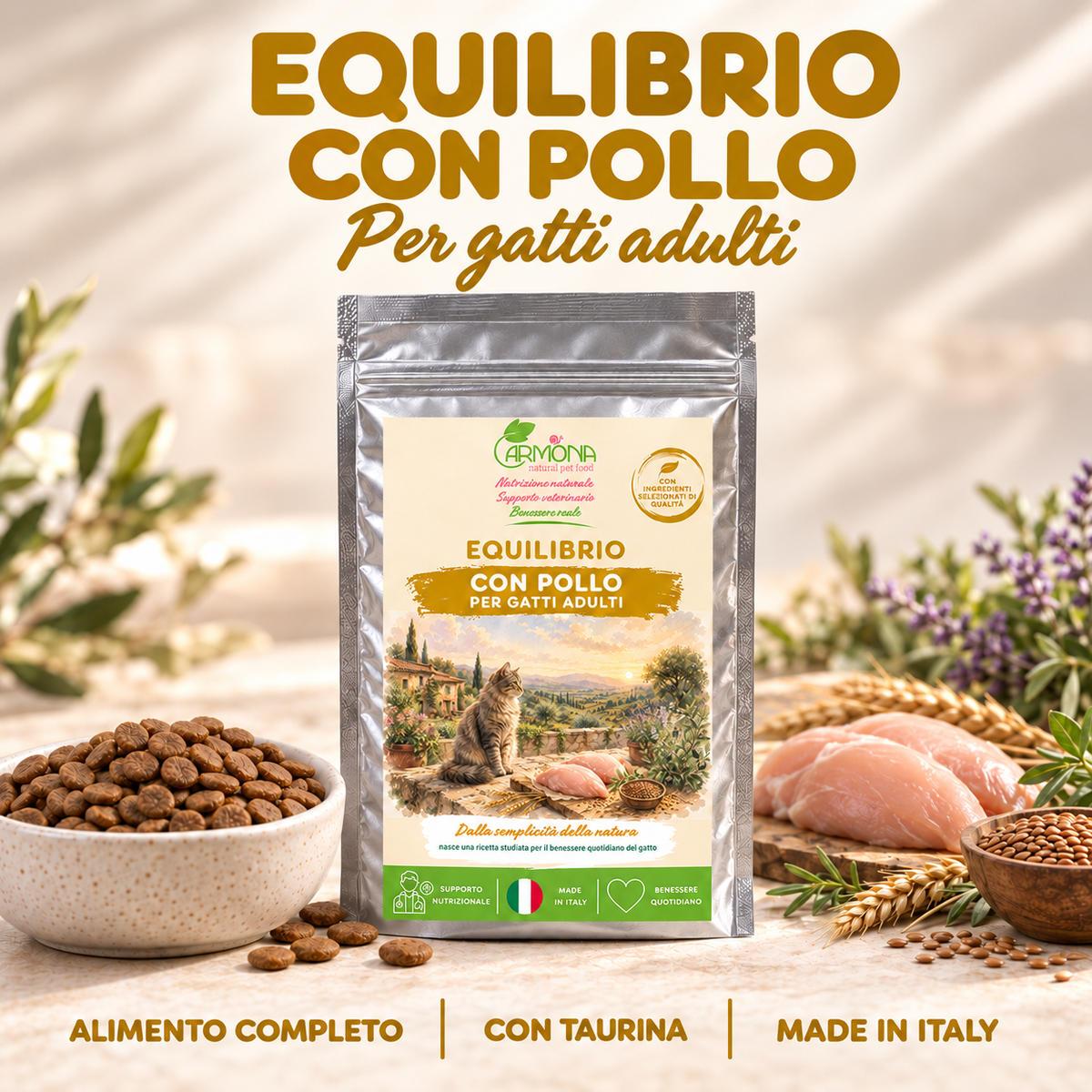 EQUILIBRIO con Pollo per gatti adulti – copertina