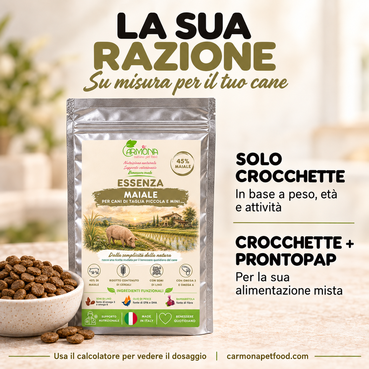 Carmona Essenza Maiale Mini – dosaggio