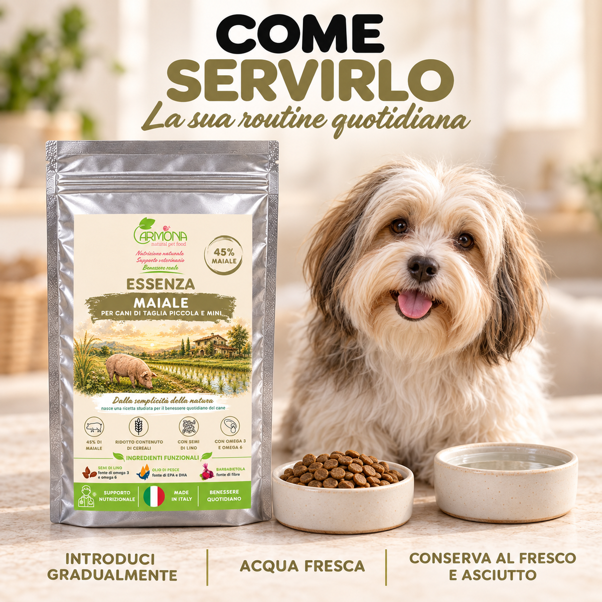 Carmona Essenza Maiale Mini – modo-uso