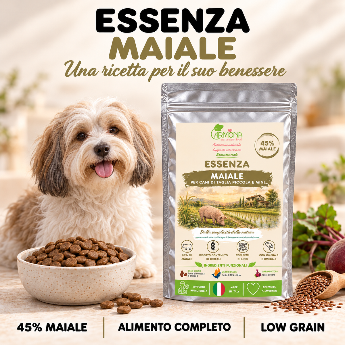 Carmona Essenza Maiale Mini – spiegazione